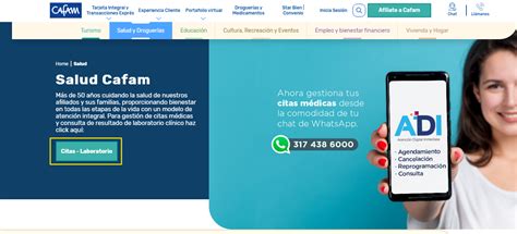 cafam portal salud|Cafam en Línea